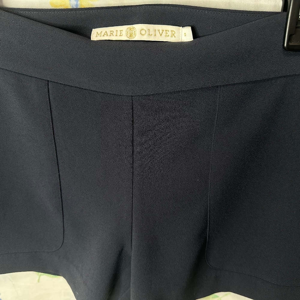 Marie Oliver Womens navy blue shorts size 0 nautical preppy cruise beach vaca